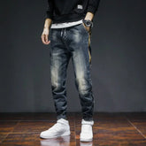 Threebooy Trousers Spring Autumn Male Cowboy Pants Harem Tapered Men's Jeans Goth Classic Wide Leg New in Stacked Regular Stylish Harajuku